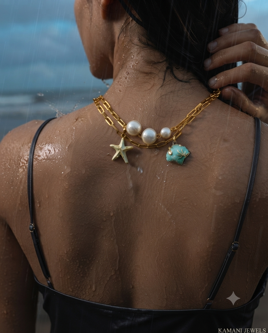 Ocean Pearl Antitarnish Necklace